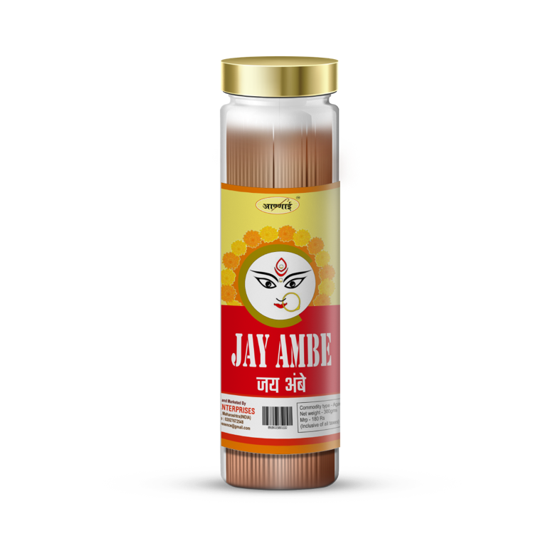 Annai Essentials Jay Ambe premium pet-jar agarbatti